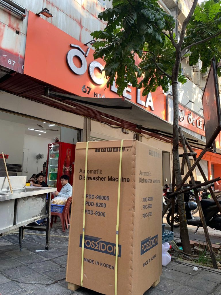 máy rửa bát poseidon